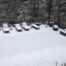 pool covered in winter